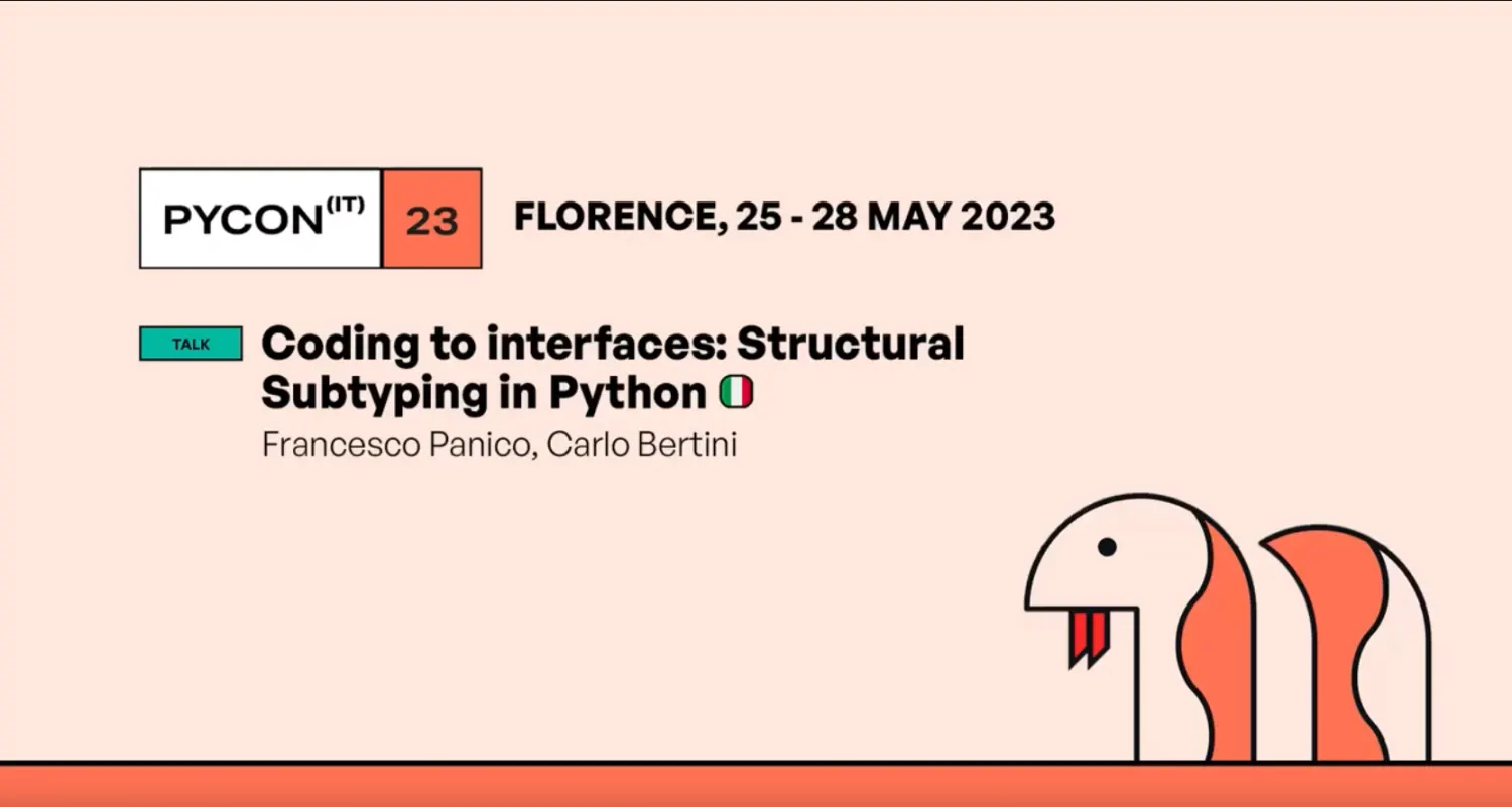 Coding to interfaces: Structural Subtyping in Python